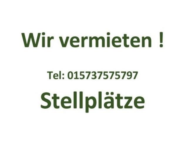 Wir vermieten Stellplätze - 1